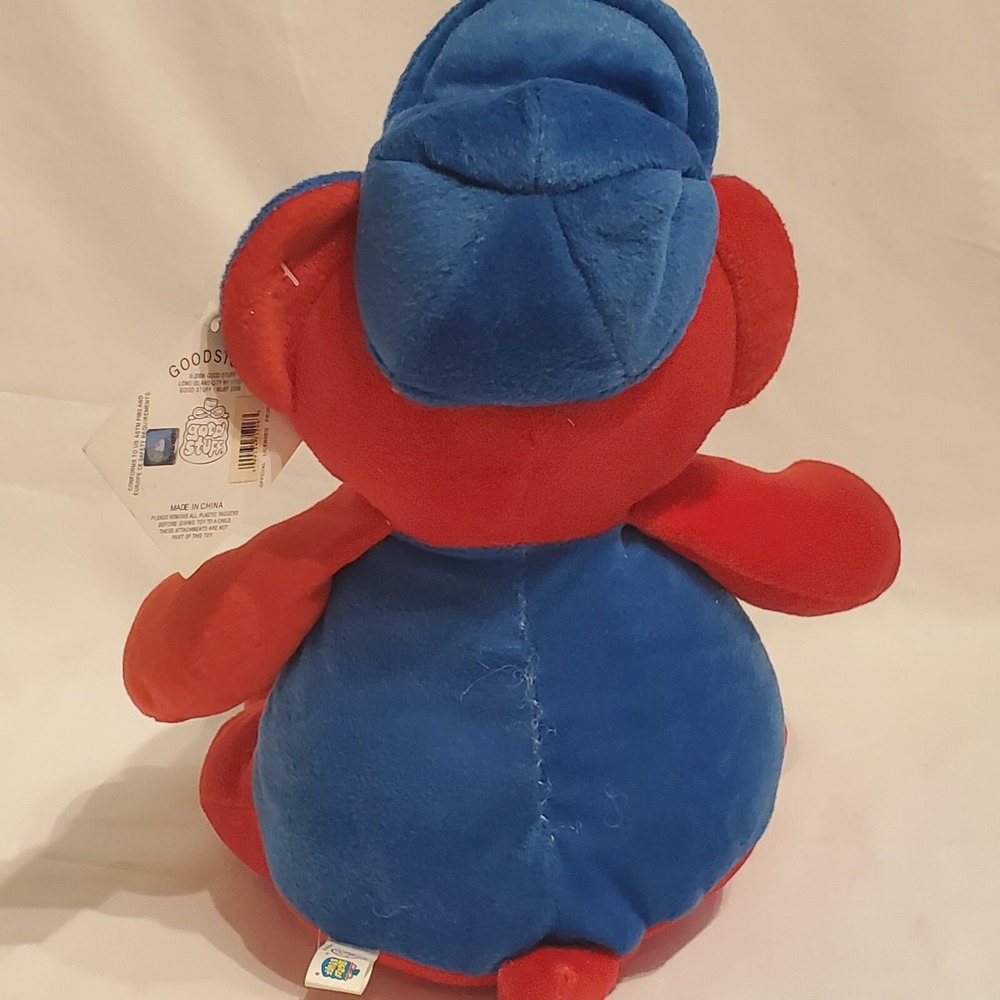 Chicago Cubs Plush Bear Good Stuff MLB Baseball Red With Baseball Cap 2006 Tags - Picture 8 of 16